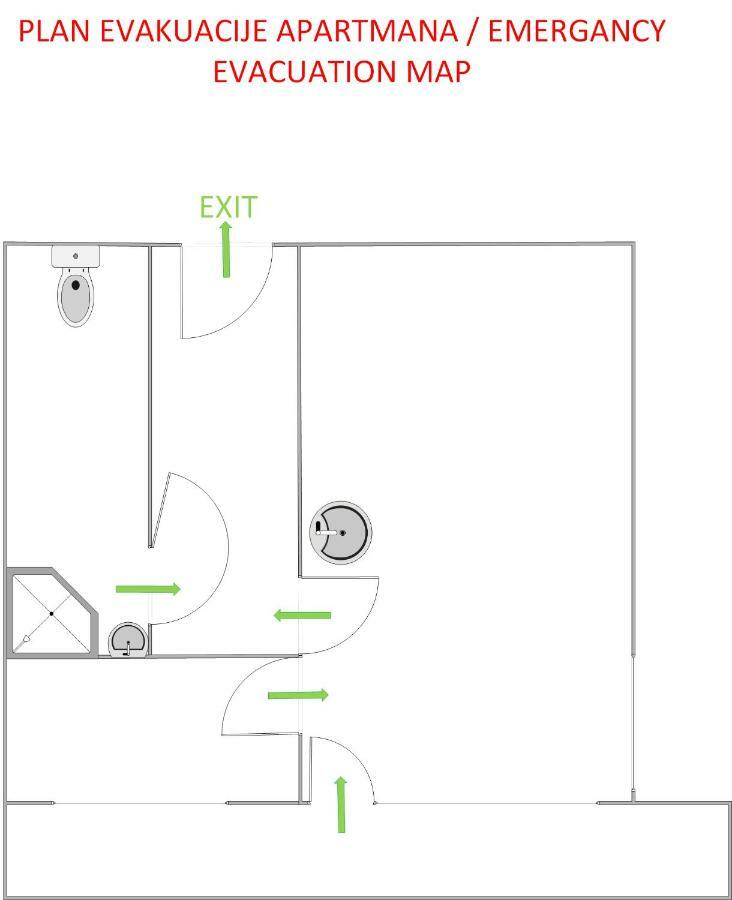 Studio Apartman Tirkiz Zagreb Luaran gambar